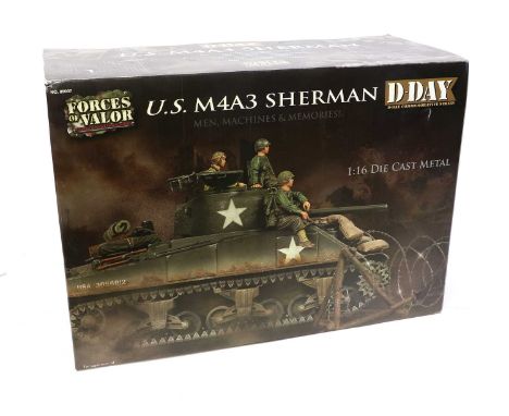 Forces Of Valor 1:16 Scale M4A3 Sherman Tank D-Day (E box G-E)