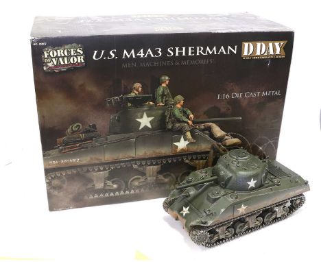 Forces Of Valor 1:16 Scale M4A3 Sherman Tank  D-Day (E box G-E)