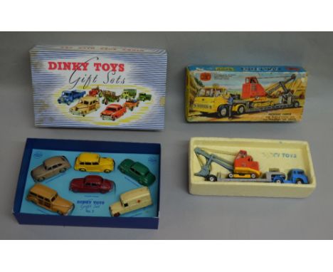 A Boxed Corgi Gift Set No. 27 together with a Dinky Gif Set No. 3, both boxed (Dinky Repro box).
