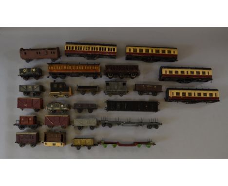 O Gauge. Scratch built Tram engine & Sentinal engine, together with a quantity of rolling stock. Overall F Some missing bogie