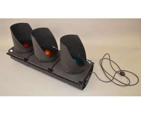 Greater London decommissioned traffic light unit, rewired/operable. COLLECTION ONLY