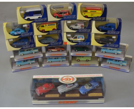 19 Matchbox Dinky Collection and Eligor models, boxed.