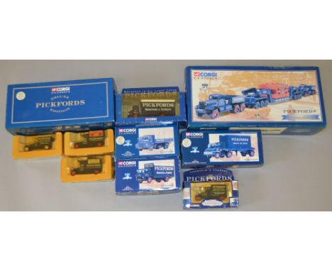 9 Corgi Pickfords models including No. 55201, all boxed.