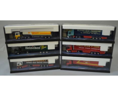 6 Corgi Modern Truck models in plastic display cases. 