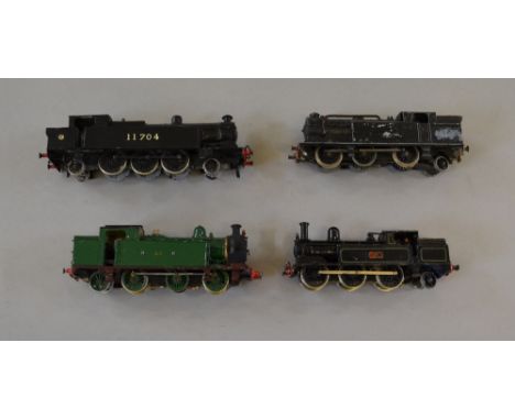 OO Gauge. 4 x kit built locomotives. All requiring attention to improve. 11704 tank engine has no motor. Overall F