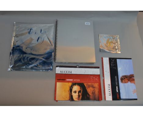 2 'Madonna Sex' books, one with CD together with a Maxim magazine.