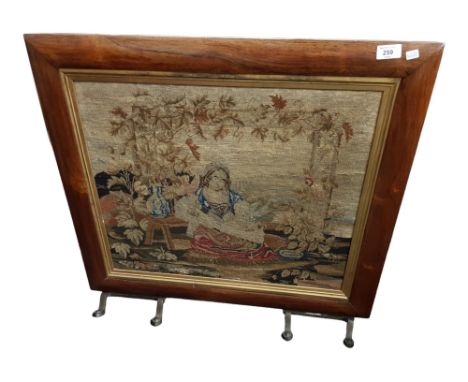 FRAMED VICTORIAN TAPESTRY 