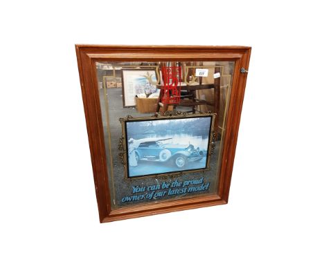 VINTAGE ROLLS ROYCE PUB MIRROR 