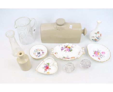 Collection of assorted Ceramics, Pottery and glassware inc. Royal Crown Derby, Spode etc 