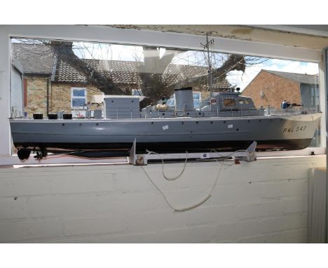 RML 547 Merchant Navy Ship Model on stand 