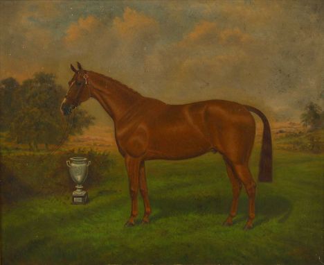 ▴ William Albert Clark (1880-1963)'Dunkirk II', a thoroughbred in a landscapesigned and dated 'W A Clark/1932' l.r., signed a