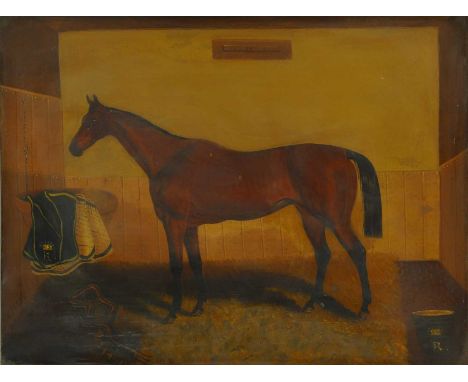 Samuel Spode (1798-1872)'Hannah', a mare in a stablesigned 'SPODE' l.l., inscribed with title l.c., oil on canvas51 x 61cm'Ha