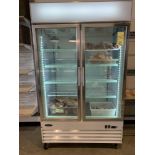 Congélateur MATCO 2 portes vitrées sur roues # RIFX 36 , 49 x 26"