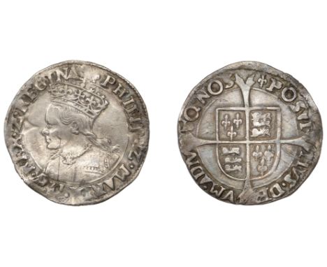 Philip and Mary (1554-1558), Groat, mm. lis, 1.80g/3h (N 1973; S 2508). A few light scrapes, otherwise nearly very fine £240-