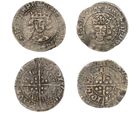 Henry VII (1485-1509), Late Portrait issues, Groats (2), both Dublin, type IA, mm. cross on obv. only, double-arched crown wi