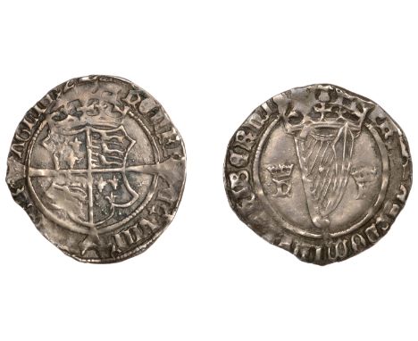 Henry VIII (1509-1547), First Harp issue, Groat, mm. crown, hr (Henricus Rex), double saltire stops, 2.26g/9h (S 6475; DF 204