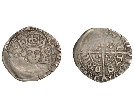 Henry VII (1485-1509), Late Portrait issues, Groat, Dublin, type IIC, open crown, saltires on tressure, reads sivi tas dbv ln