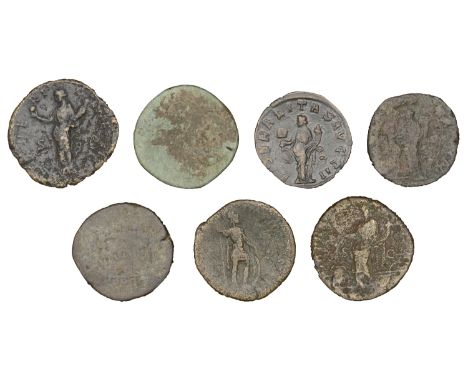 Roman Imperial Coinage, Antoninus Pius, Sestertius, 151-2, rev. Annona standing left, 22.83g (RIC 868; cf. RCV 4251); Faustin
