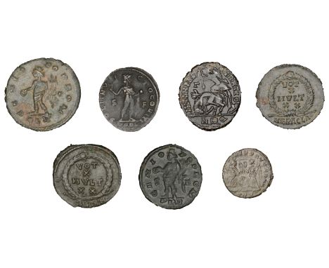 Roman Imperial Coinage, Maximinus Daza, Follis, London, rev. Genius standing left, 4.62g (RIC 209b; RCV 14856); Licinius, Fol