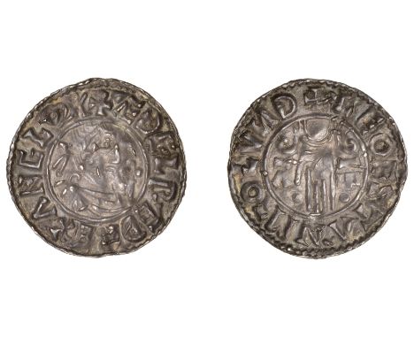 Æthelred II (978-1016), Penny, Second Hand type, London, Leofstan, leofstan m¯o lvnd, 1.23g/9h (SCBI Mack 844, this coin; SCB