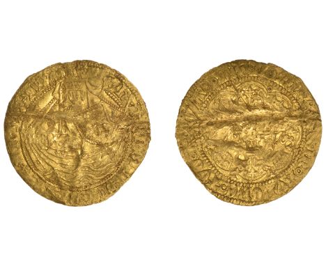 Henry VI (First reign, 1422-1461), Annulet issue, Half-Noble, London, mm. lis on rev. only, annulet by wrist, 3.38g/12h (SCBI