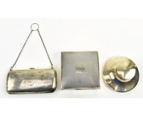 A George VI hallmarked silver cigarette case. Hallmarked year 1938, Birmingham. Sponsors mark for Mappin &amp; Webb Ltd. Toge