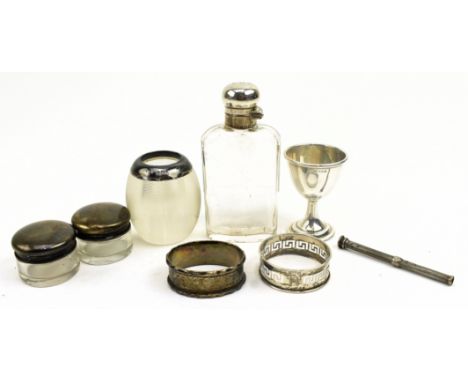 A collection of nine Victorian &amp; 20th century hallmarked silver pieces, The lot comprising a Victorian hallmarked silver 