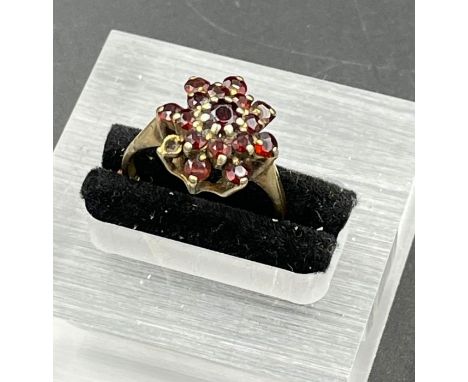 A 9ct garnet ring (3.1g)