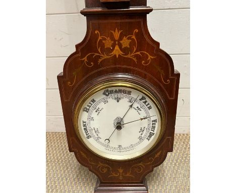 An inlay mahogany wheel barometer 