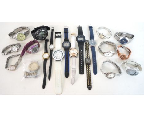 COLLECTION OF LADIES AND GENTLEMAN'S WRISTWATCHES
including Sekonda, Seiko, Casio, a Replica Rolex, Rotary, and Accurist (20)