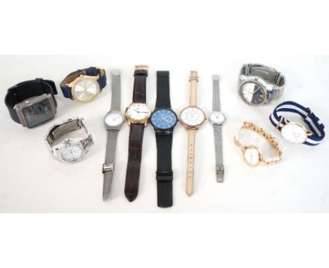 SELECTION  OF LADIES AND GENTLEMAN'S WRISTWATCHES
including Sekonda, Guess, Calvin Klein, Rocha John Rocha, Rotary, Daniel  W