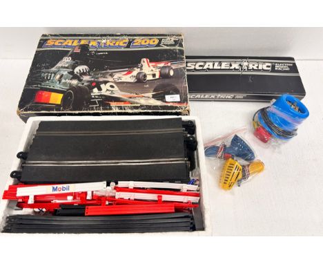 A 1970's Scalextric 200 in original box, with extra track