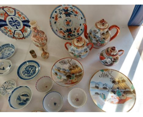 Mixed collection of English and Chinese ceramics, to include a vintage part Noritaki tea set , with shell finials, a Chinese 