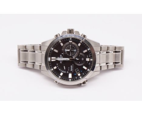 Casio Edifice EQB-510 Solar watch with stainless steel bracelet. Boxed.  The watch can be wirelessly connected to a compatibl