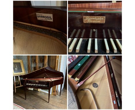 Kurt Sperrhake, Passau, Germany - compact single manual lounge harpsichord. Mid century, supplied to Harrods of London in the