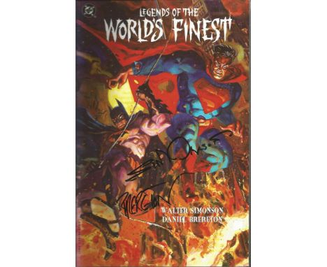 Daniel Brereton and one other signed Legends of the Worlds Finest book. Signed on front cover. Good condition. All signed ite