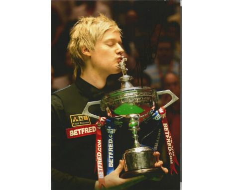 Neil Robertson Signed Snooker 8x12 Photo. Good condition. All signed items come with our certificate of authenticity. We comb