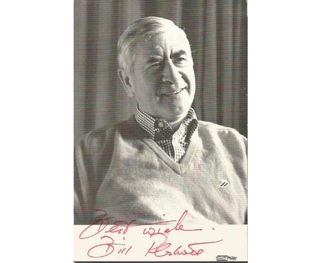 Bill Pertwee signed 6x4 b/w photo. 21 July 1926 - 27 May 2013 was an English comedy actor. He was best known for his role as 