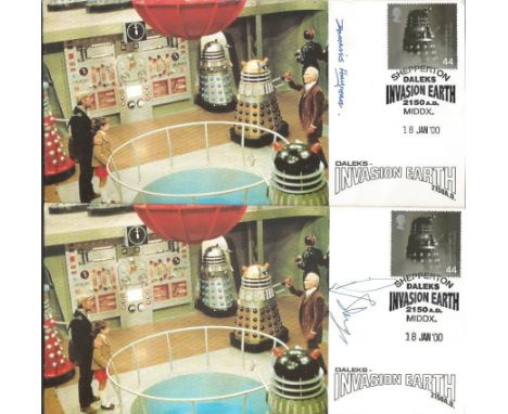 Daleks Invasion Set of 7 covers, all of the same design. Earth 2150AD Second Dr. Who film made for the big screen starring Pe