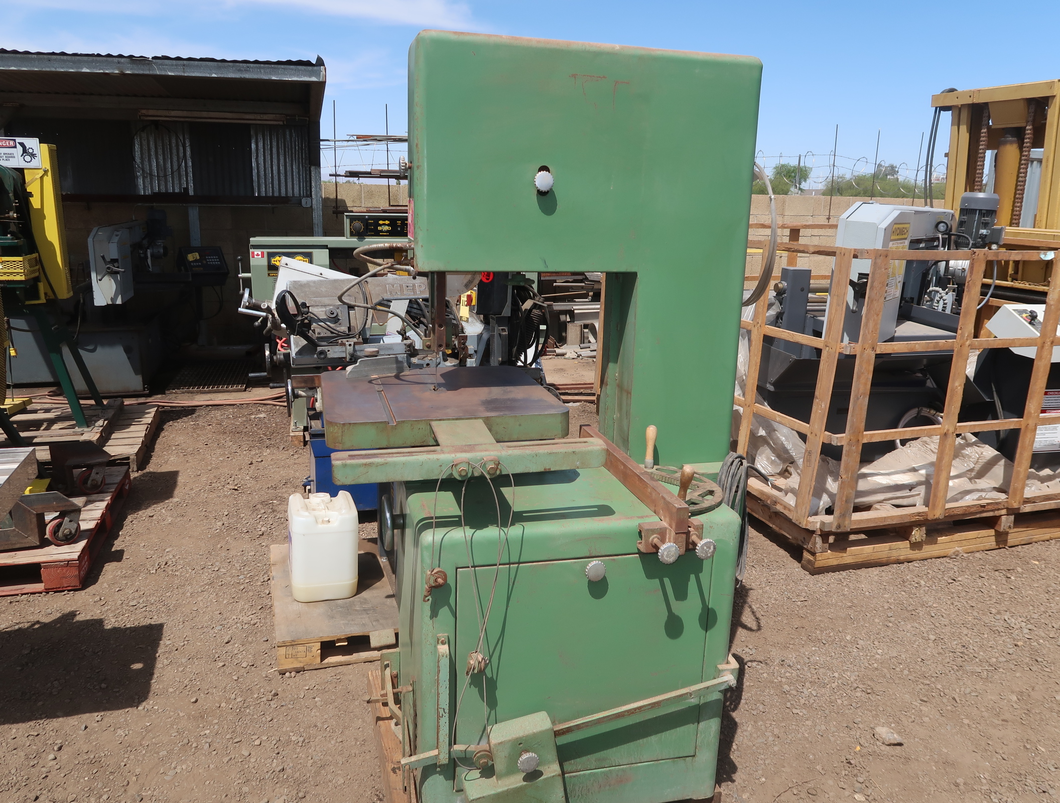 POWERMATIC MDL. 600 VERTICAL BAND SAW W/BLADE WELDER, 22OV, SN. 671335