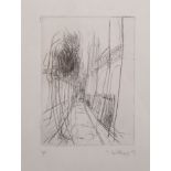 M… Goldberg (20th Century) British. A Tree Lined Street, Lithograph, Signed, Dated '93 and Inscribed