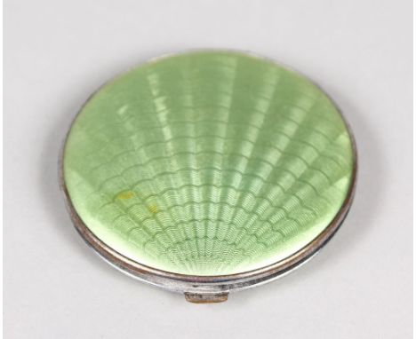A CHROMIUM ENAMEL COMPACT.