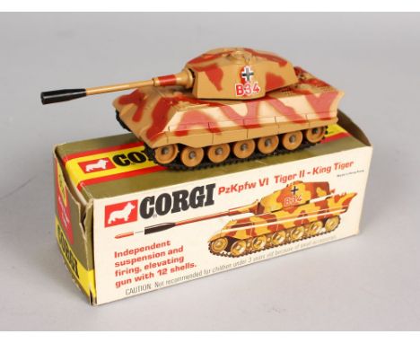 A CORGI P2KPFW VI TIGER II-KING TIGER TANK, in original box.