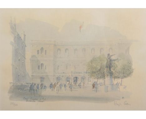 Hugh Casson (1910-1999) British. "Royal Academy of Arts, Burlington House", Lithograph, Signed and numbered 285-500 in Pencil