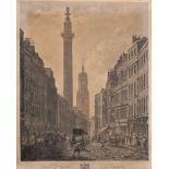 After William Marlow (1740-1813) British. A London Street Scene, Engraved by Thomas Morris, 20" x