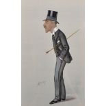 Leslie Matthew 'Spy' Ward (1851-1922) British. "The Ear", Print, 12.5" x 7.25", and a companion