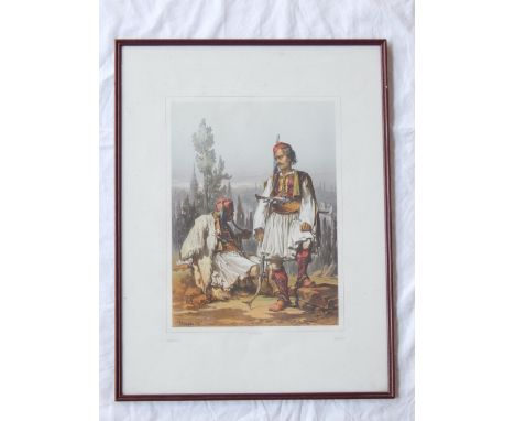Amedeo Preziosi (1816-1882),'Mercenaries in the Ottoman Army', coloured print, published by Lemercier, Paris, together with t