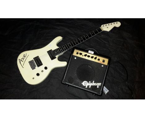 Epiphone studio 10 amplifier with Axe electric guitar (working order)