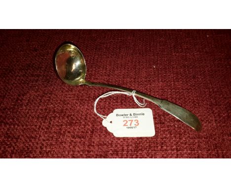 Victorian Scottish Edinburgh small ladle, maker James Howden & Co, 16cm long
