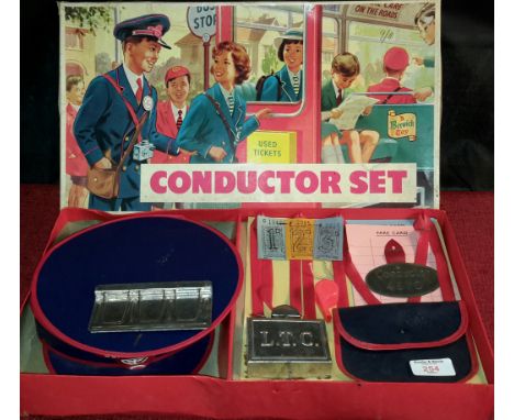 Vintage bus conductor set by 'Berwick Toy' 